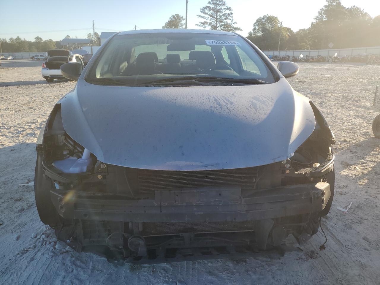 2012 Hyundai Elantra VIN KMHDH4AE5CU440655 Copart auction photo, front end damage thumbnail 5