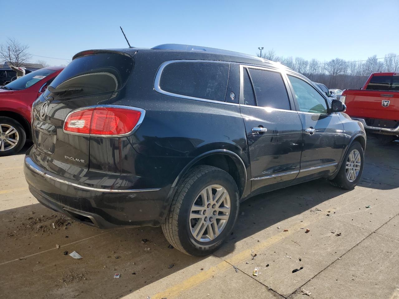 2014 Buick Enclave VIN 5GAKRAKD2EJ375542 Copart auction photo, all over damage thumbnail 3