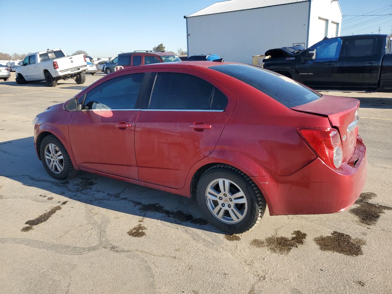 2012 Chevrolet Sonic VIN 1G1JC5SHXC4119112 Copart auction photo, rear end damage thumbnail 2