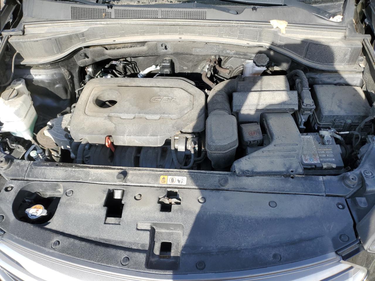 2018 Hyundai Santa Fe VIN 5NMZUDLB8JH079628 Copart auction photo, front end / side damage thumbnail 12