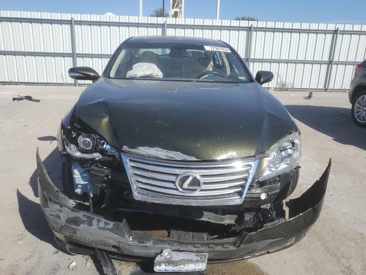 2010 Lexus ES VIN JTHBK1EG5A2407539 Copart auction photo, front end damage thumbnail 5
