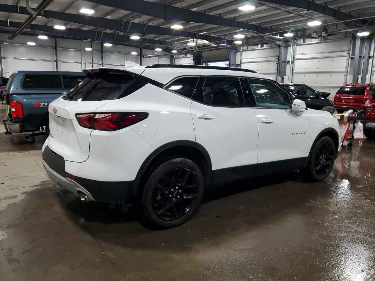 2022 Chevrolet Blazer VIN 3GNKBHR47NS188482 Copart auction photo, side damage thumbnail 3