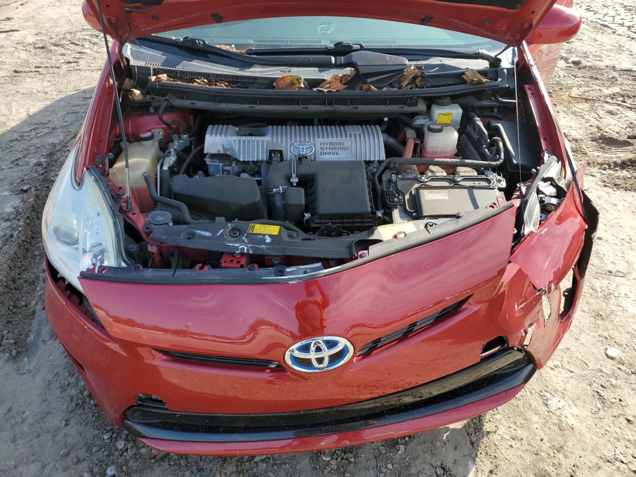 2014 Toyota Prius VIN JTDKN3DU2E0374528 Copart auction photo, front end damage thumbnail 11