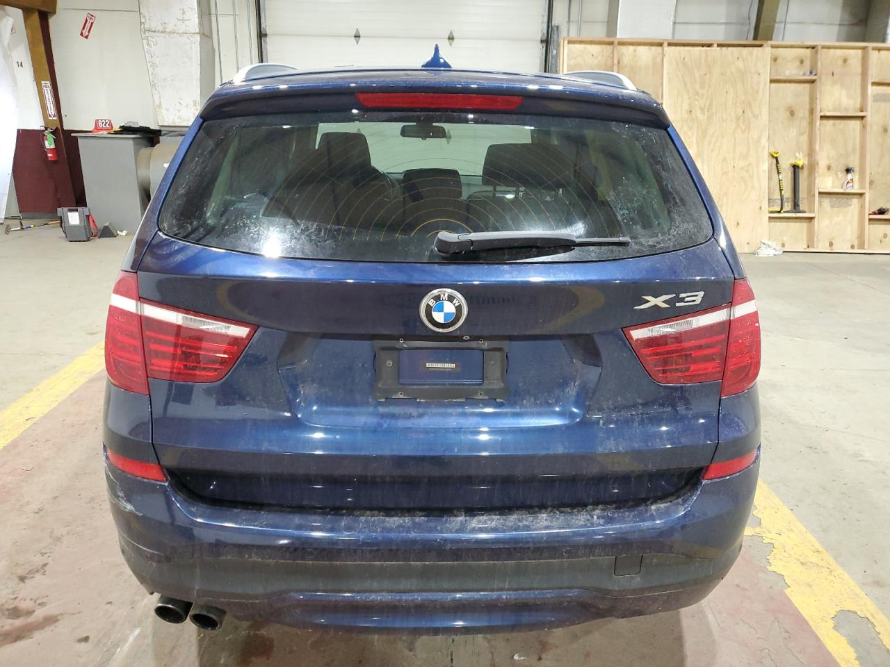 2017 BMW X3 VIN 5UXWX9C55H0T00399 Copart auction photo, front end / rear end damage thumbnail 6