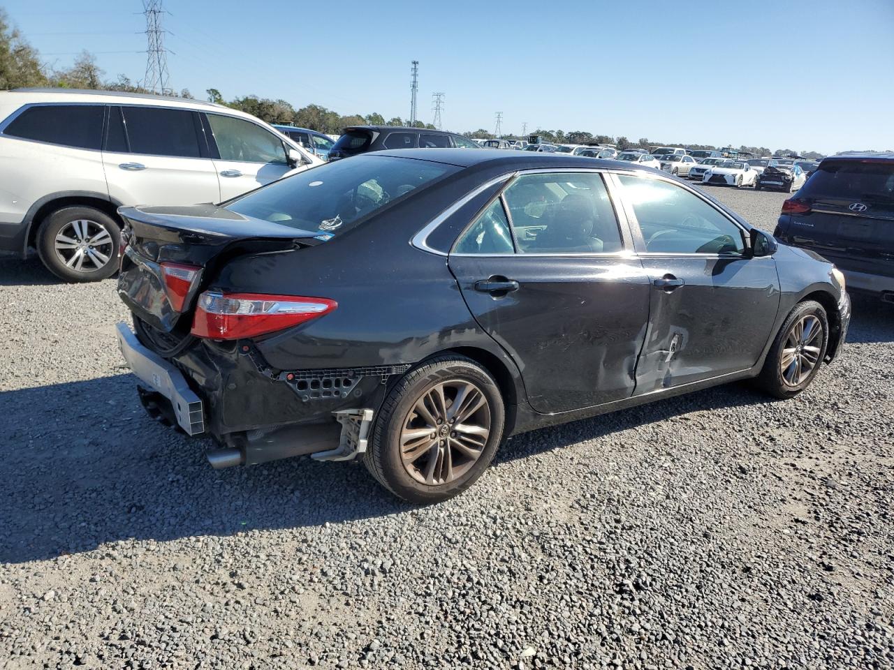 2016 Toyota Camry VIN 4T1BF1FK3GU260333 Copart auction photo, rear end / side damage thumbnail 3
