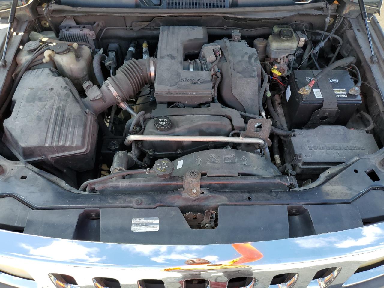 2006 Hummer H3 VIN 5GTDN136968171390 Copart auction photo, stripped damage thumbnail 12