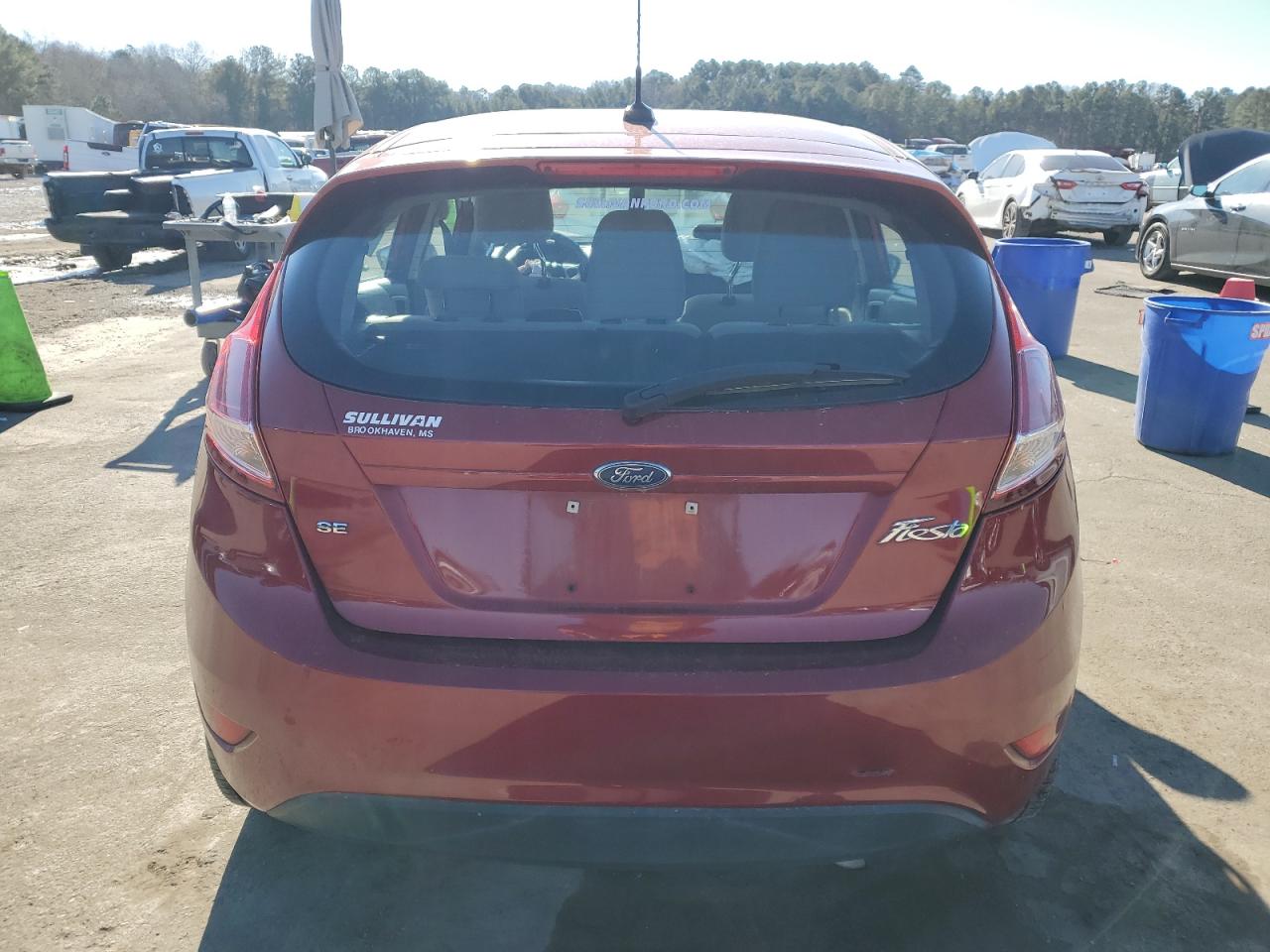 2017 Ford Fiesta VIN 3FADP4EJ8HM119662 Copart auction photo, front end damage thumbnail 6