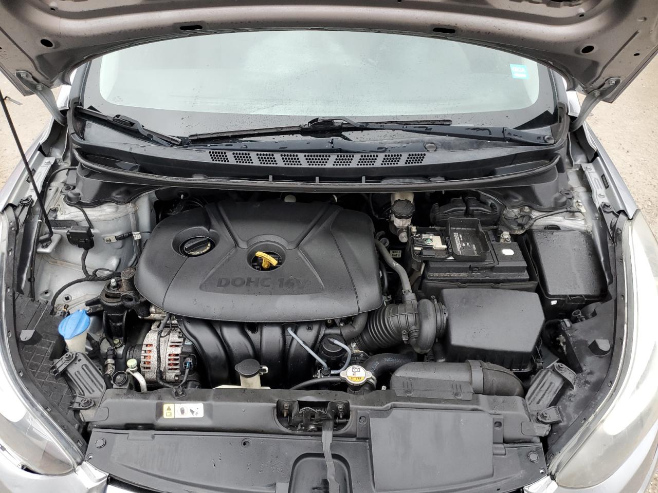 2016 Hyundai Elantra VIN 5NPDH4AE5GH673391 Copart auction photo, rear end / front end damage thumbnail 11