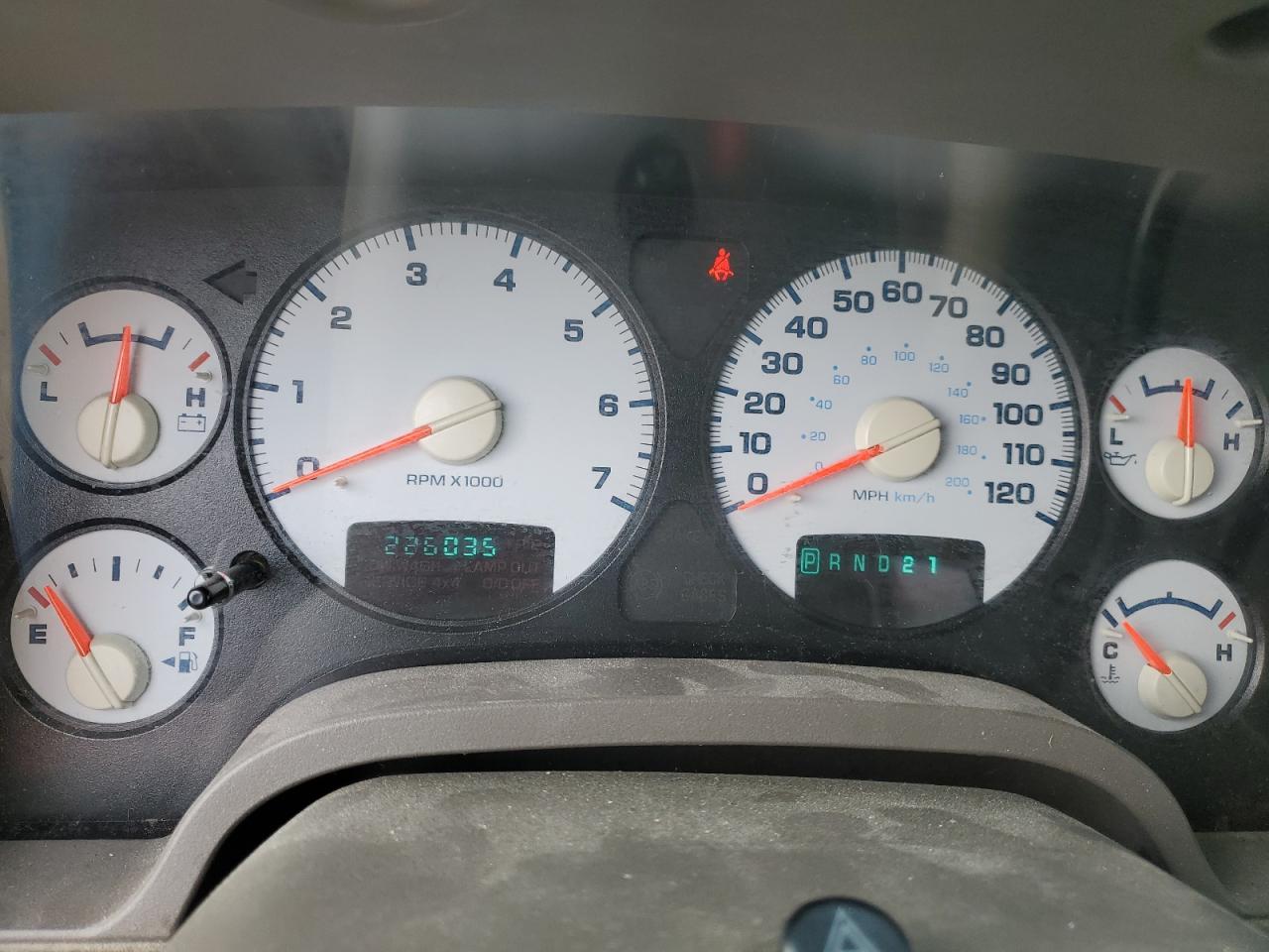 2003 Dodge RAM VIN 1D7HU18D73J594448 Copart auction photo, front end damage thumbnail 9