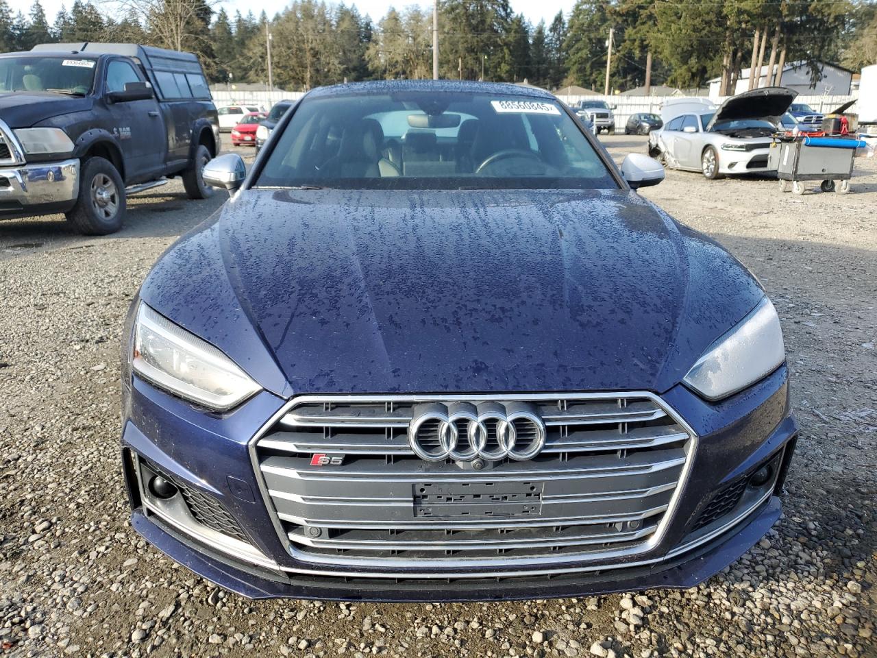 2018 Audi RS5 VIN WAUC4CF51JA012432 Copart auction photo, front end / undercarriage damage thumbnail 5