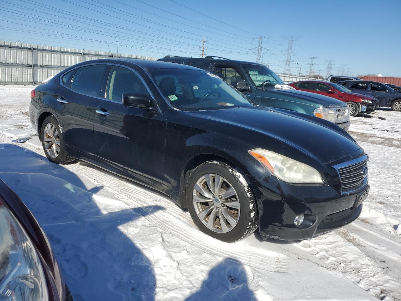 2012 Infiniti M VIN JN1BY1AR3CM394422 Copart auction photo, front end damage thumbnail 4