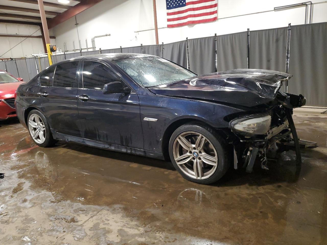 2013 BMW 5er VIN WBAFU9C5XDDY71476 Copart auction photo, front end damage thumbnail 4