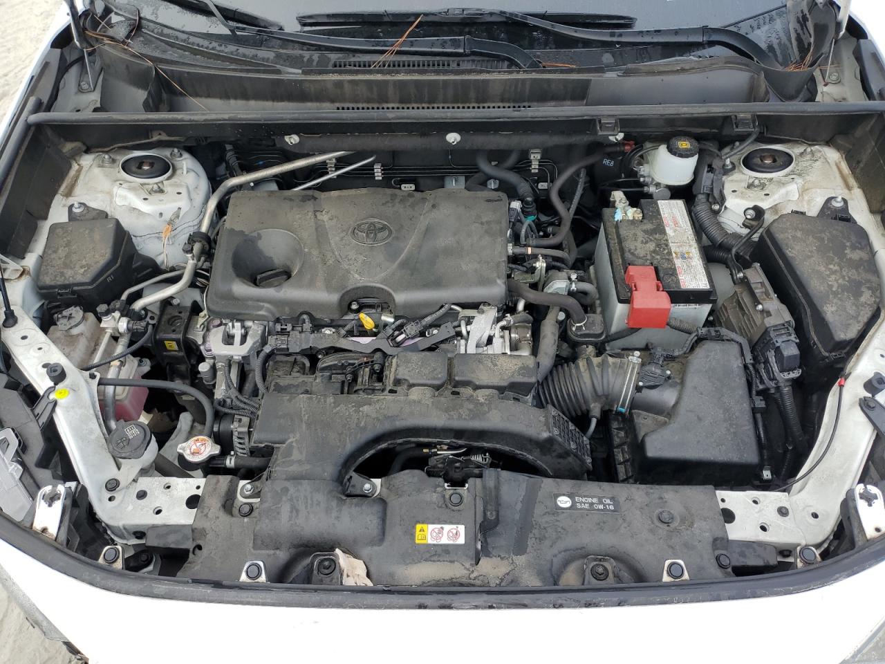 2019 Toyota RAV 4 VIN JTMC1RFV6KJ004486 Copart auction photo, undercarriage / front end damage thumbnail 12