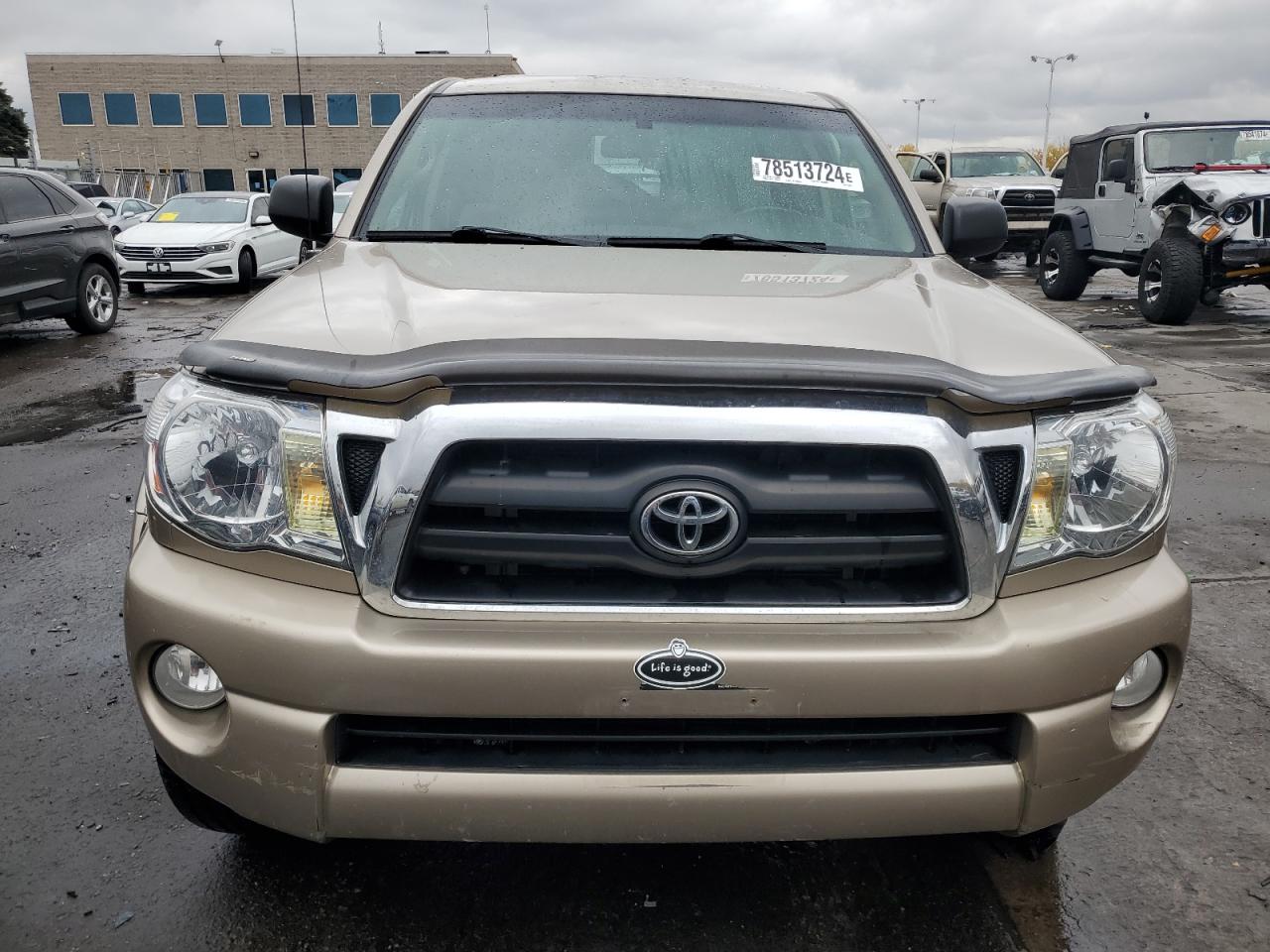 2008 Toyota Tacoma VIN 5TEUU42NX8Z487631 Copart auction photo, front end / rear end damage thumbnail 5