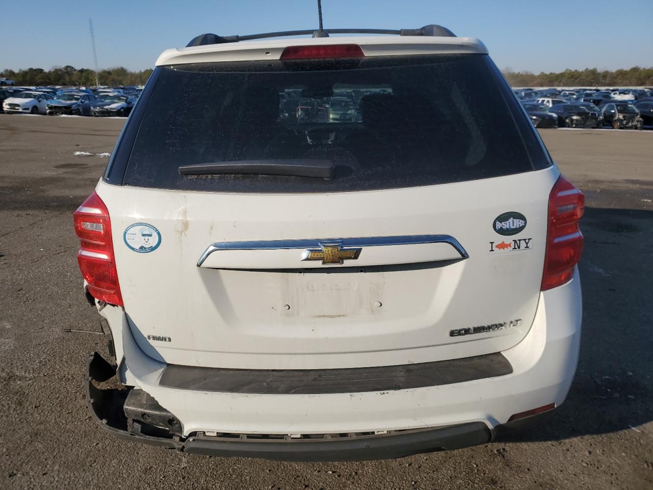 2016 Chevrolet Equinox VIN 2GNFLFEK3G6194899 Copart auction photo, rear end / side damage thumbnail 6