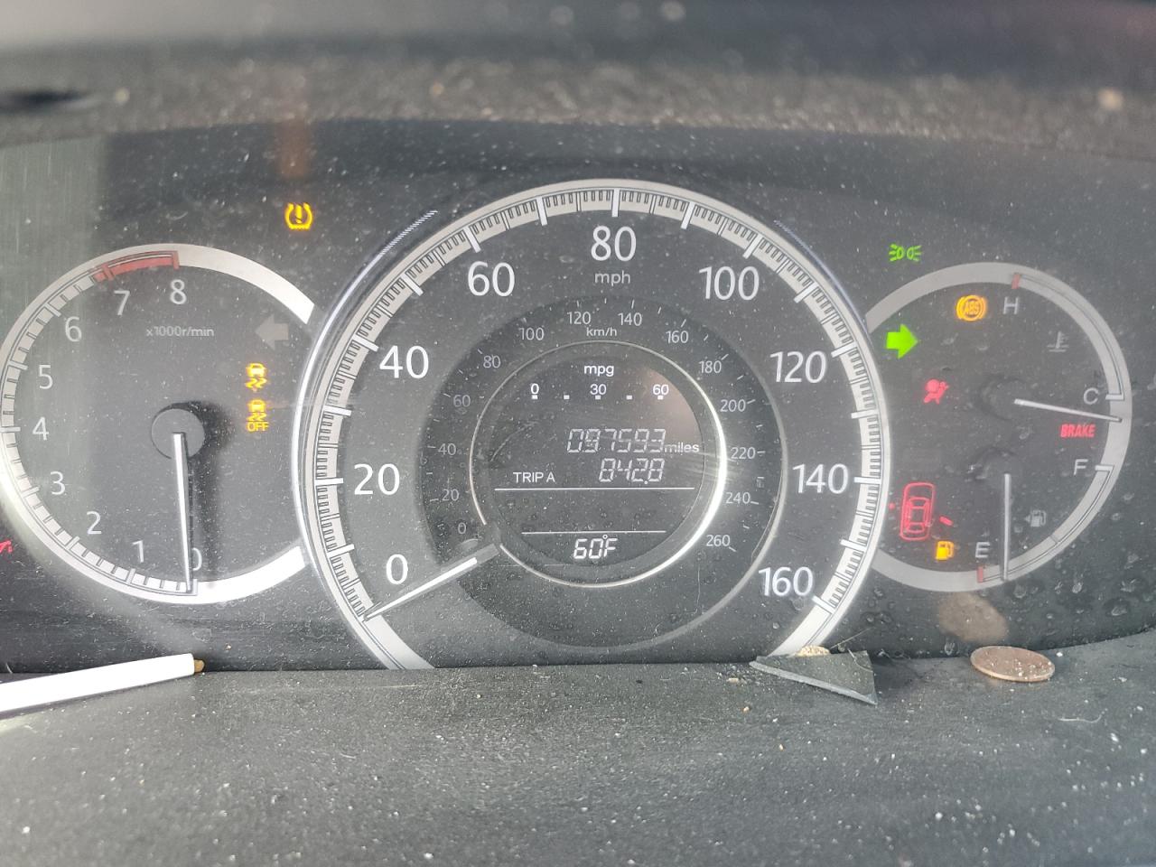 2015 Honda Accord VIN 1HGCR2F30FA228097 Copart auction photo, rollover damage thumbnail 9