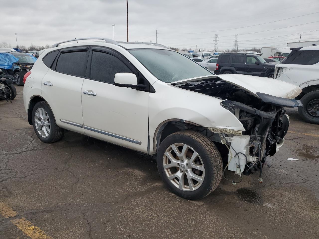 2011 Nissan Rogue VIN JN8AS5MVXBW282914 Copart auction photo, all over / front end damage thumbnail 4