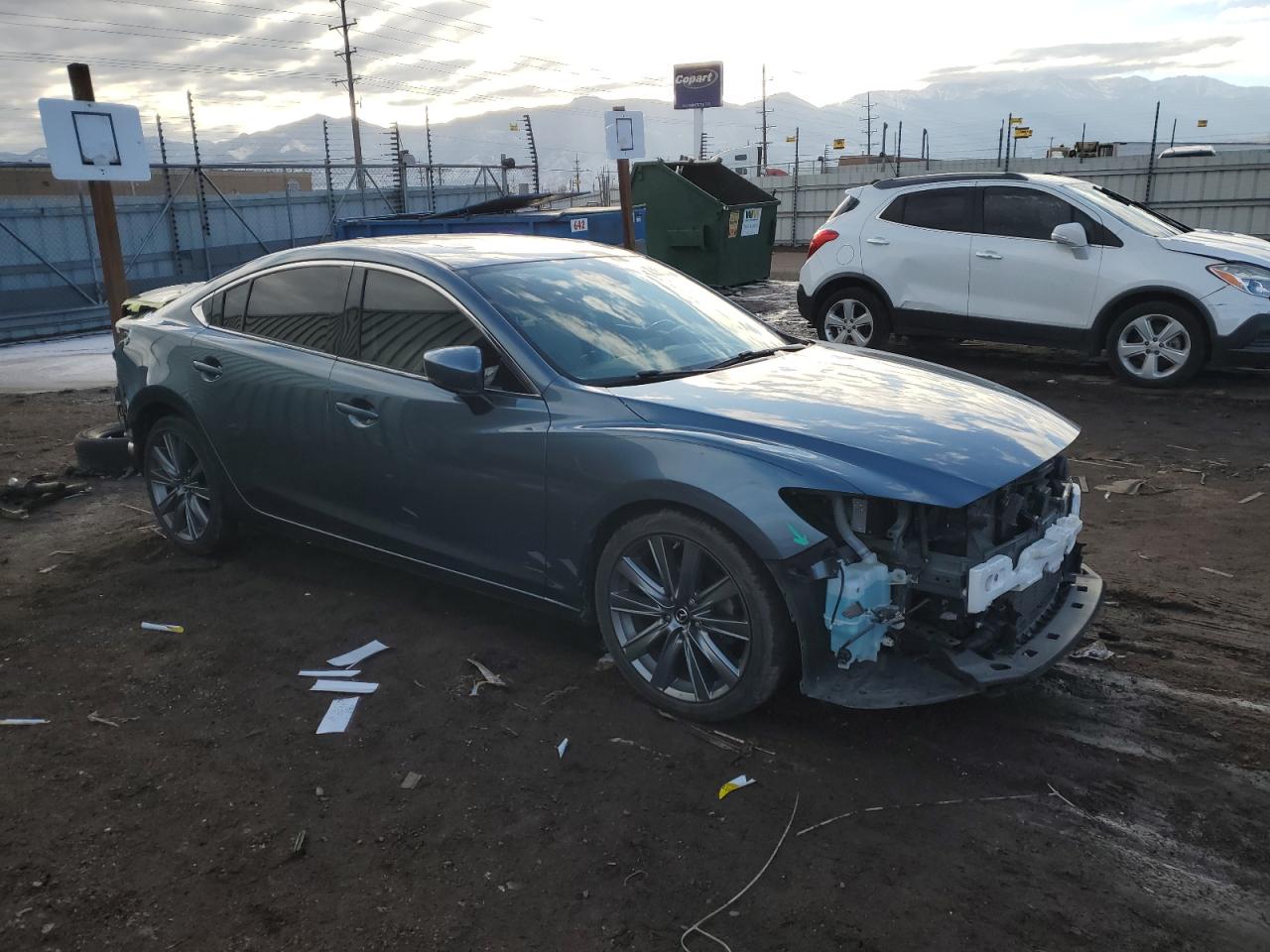 2018 Mazda 6 VIN JM1GL1TY8J1305223 Copart auction photo, front end / rear end damage thumbnail 4