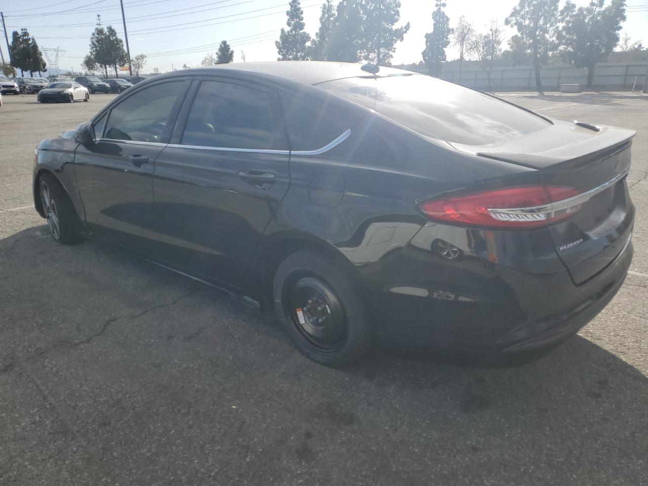 2017 Ford Fusion VIN 3FA6P0G74HR350550 Copart auction photo, rear end damage thumbnail 2