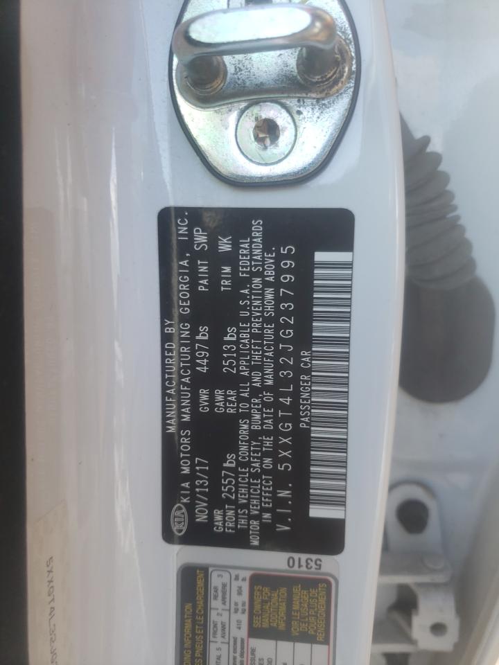 2018 KIA Optima VIN 5XXGT4L32JG237995 Copart auction photo, all over damage thumbnail 12