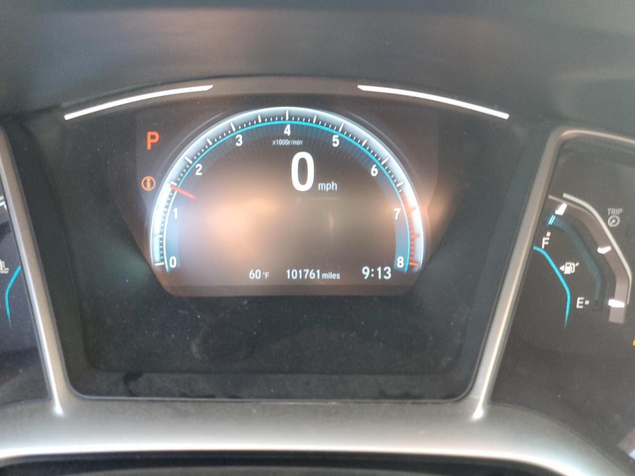 2017 Honda Civic VIN 19XFC2F75HE033144 Copart auction photo, side / front end damage thumbnail 9