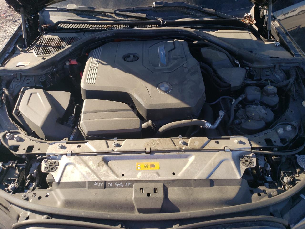 2022 BMW 3er VIN 3MW5P7J04N8C33074 Copart auction photo, side / front end damage thumbnail 11