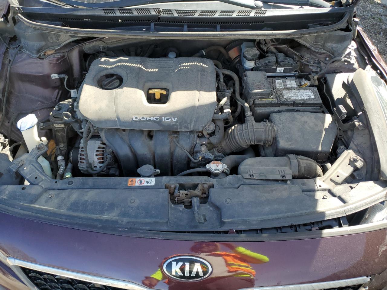 2017 KIA Forte VIN 3KPFK4A7XHE106255 Copart auction photo, front end damage thumbnail 13