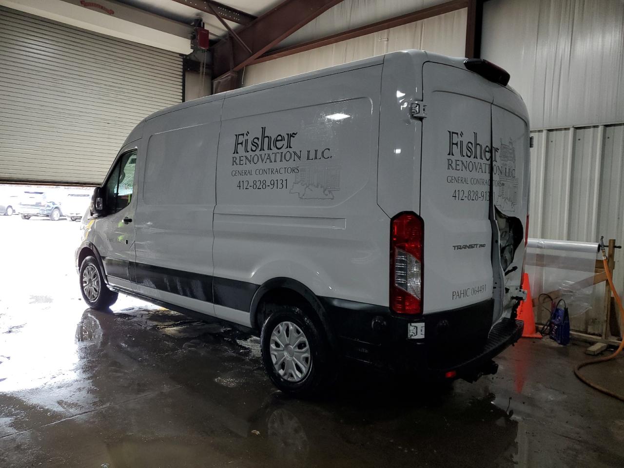 2020 Ford Transit VIN 1FTBR1C83LKB20454 Copart auction photo, rear end damage thumbnail 2