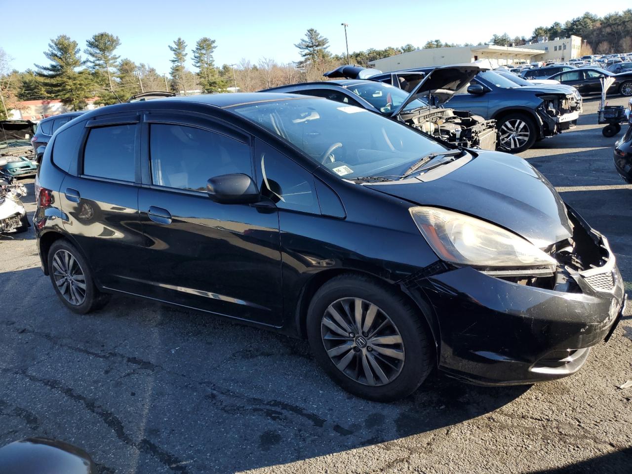 2009 Honda Fit VIN JHMGE88259C002020 Copart auction photo, front end damage thumbnail 4