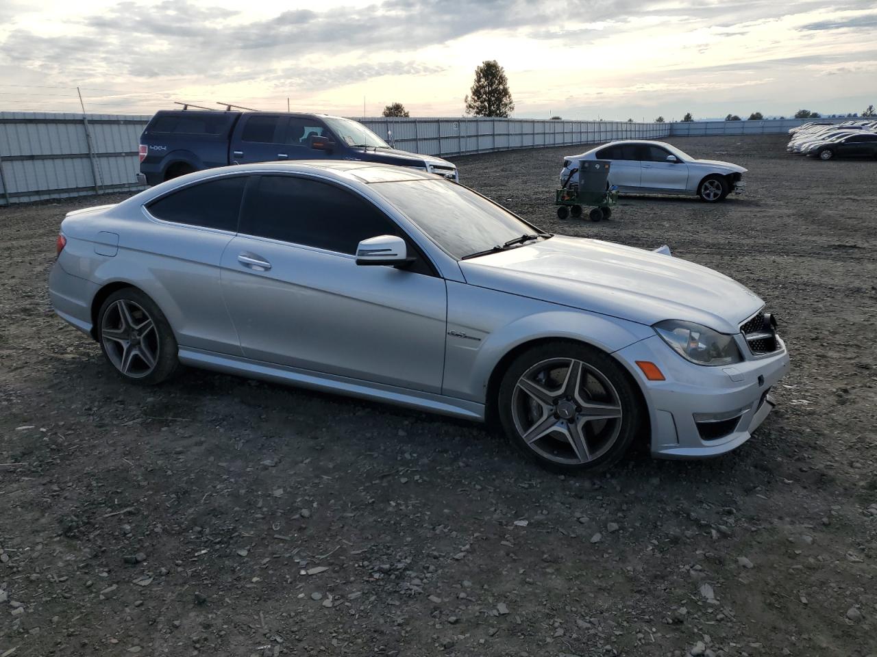 2012 Mercedes-Benz C-klasse VIN WDDGJ7HB2CF809467 Copart auction photo, front end damage thumbnail 4