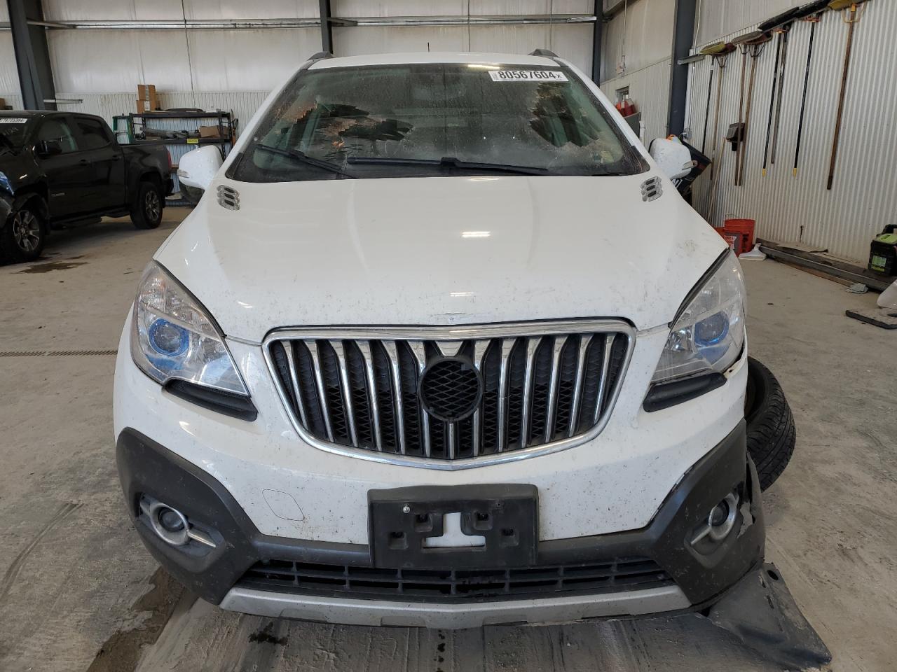 2016 Buick Encore VIN KL4CJBSB8GB728081 Copart auction photo, front end / undercarriage damage thumbnail 5