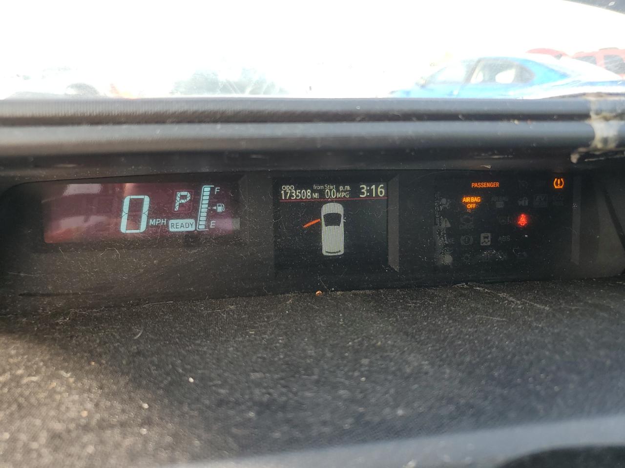 2014 Toyota Prius VIN JTDKDTB32E1068033 Copart auction photo, all over damage thumbnail 9