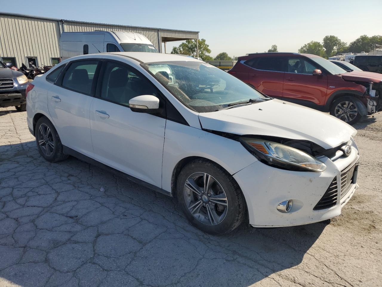 2014 Ford Focus VIN 1FADP3F27EL143157 Copart auction photo, front end damage thumbnail 4