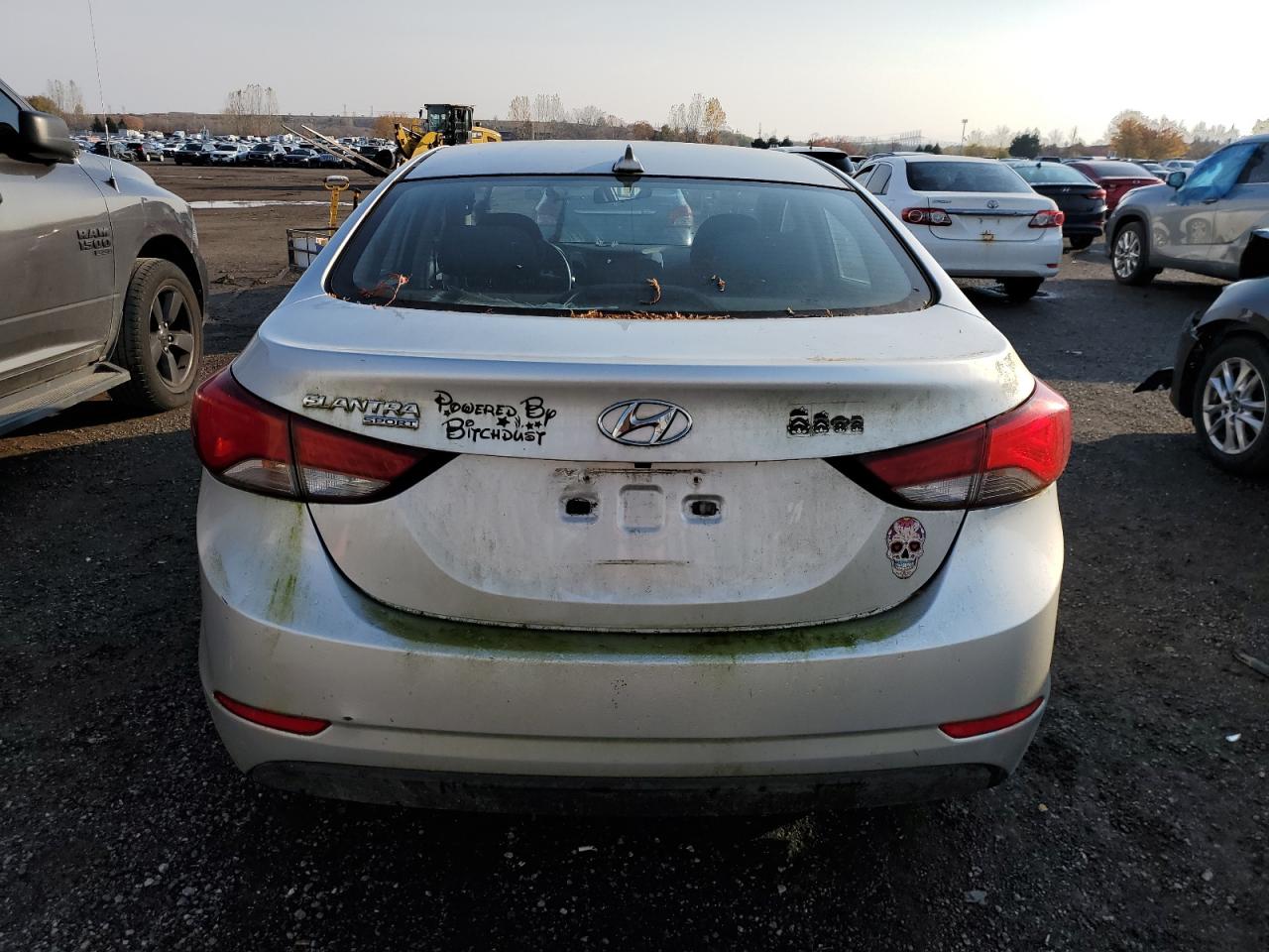 2016 Hyundai Elantra VIN KMHDH4AE5GU530765 Copart auction photo, mechanical damage thumbnail 6