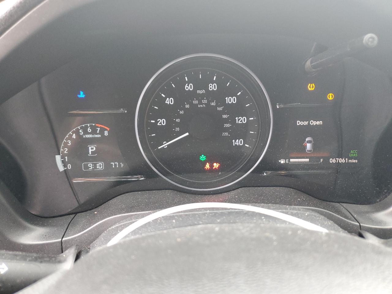 2022 Honda HR-V VIN 3CZRU6H59NM764491 Copart auction photo, side damage thumbnail 9
