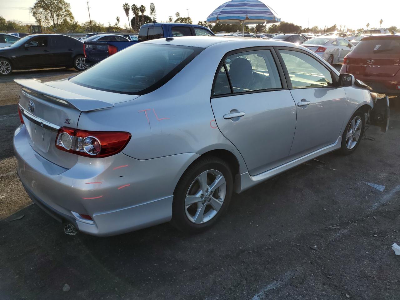 2012 Toyota Corolla VIN 2T1BU4EE8CC796368 Copart auction photo, front end / minor dent/scratches damage thumbnail 3