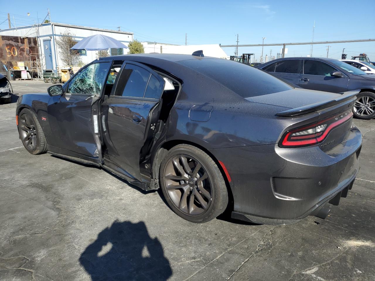 2021 Dodge Charger VIN 2C3CDXGJ9MH679152 Copart auction photo, side damage thumbnail 2