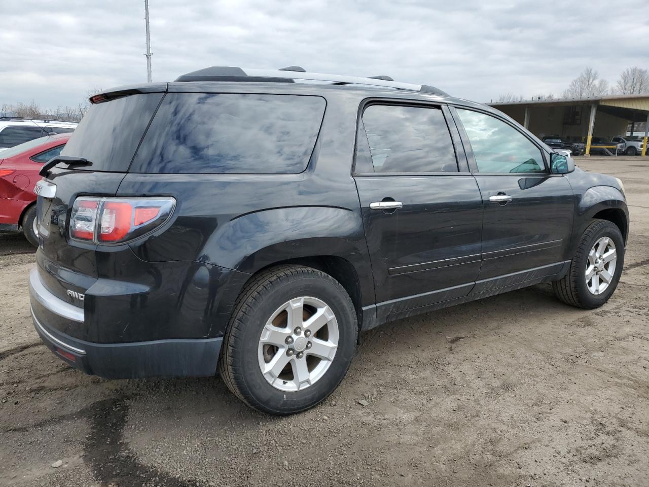 2015 GMC Acadia VIN 1GKKVPKD4FJ320450 Copart auction photo, side / front end damage thumbnail 3