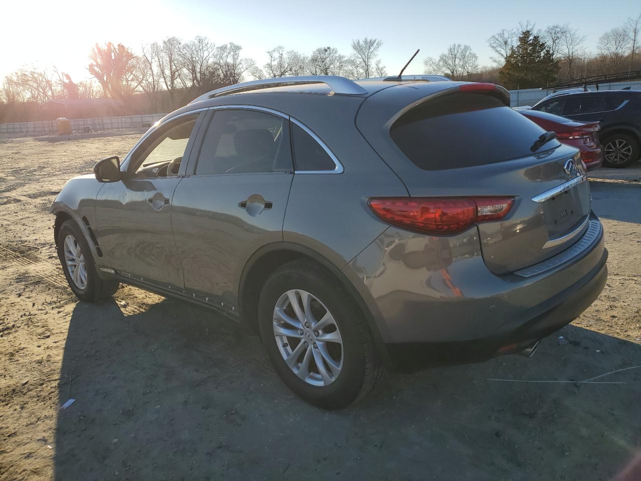 2014 Infiniti QX70 VIN JN8CS1MU8EM451000 Copart auction photo, front end damage thumbnail 2