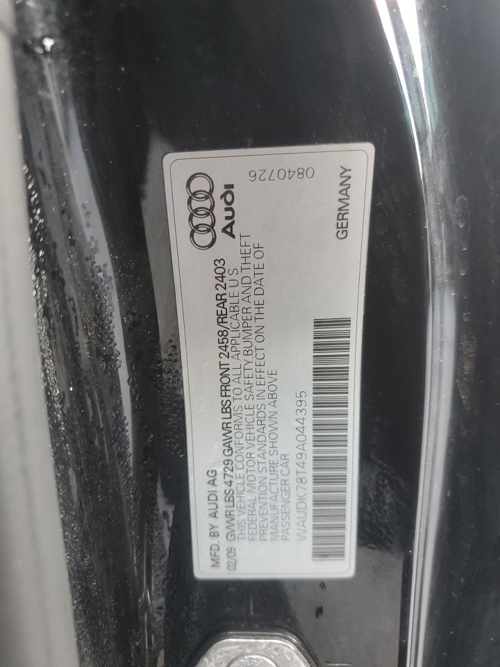 2009 Audi A5 VIN WAUDK78T49A044395 Copart auction photo, all over damage thumbnail 12