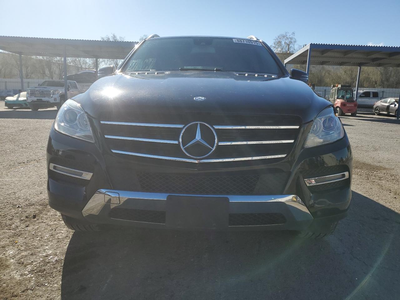 2014 Mercedes-Benz M-klasse VIN 4JGDA5JB6EA314650 Copart auction photo, front end / side damage thumbnail 5