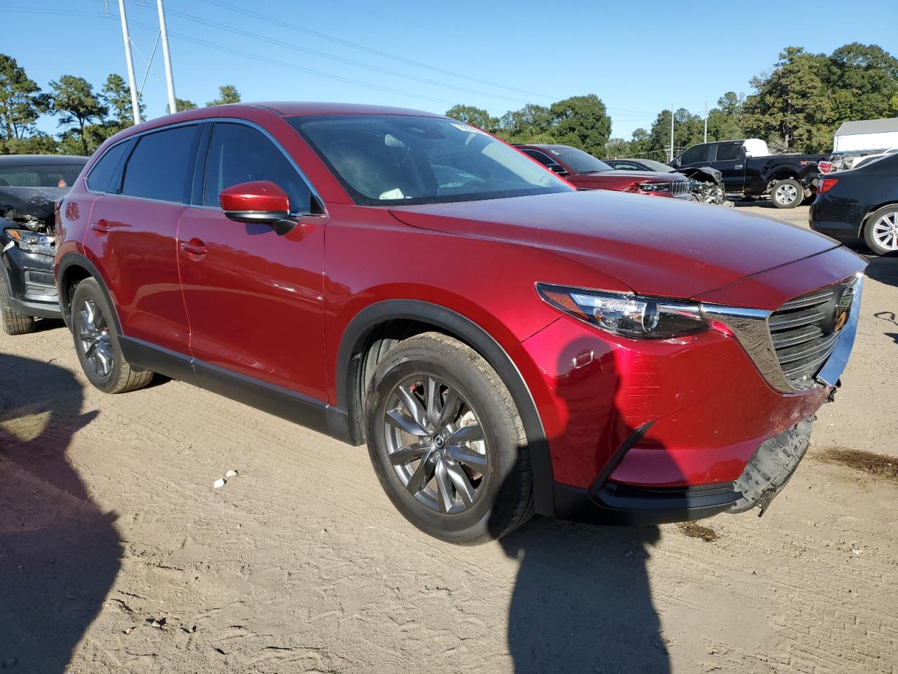 2022 Mazda CX-9 VIN JM3TCBCY5N0629351 Copart auction photo, front end damage thumbnail 4