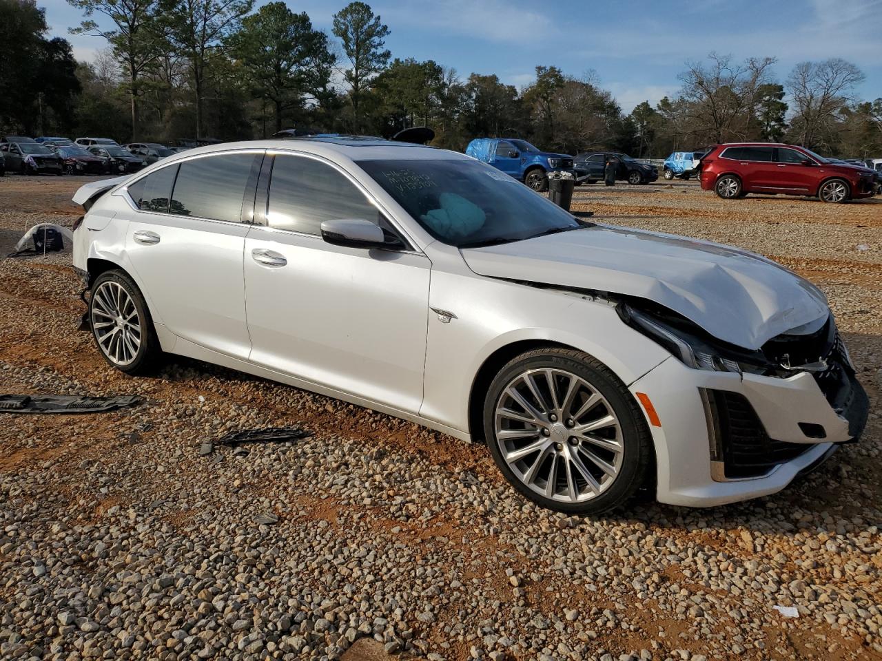 2021 Cadillac CT5 VIN 1G6DN5RK2M0125904 Copart auction photo, rear end / front end damage thumbnail 4