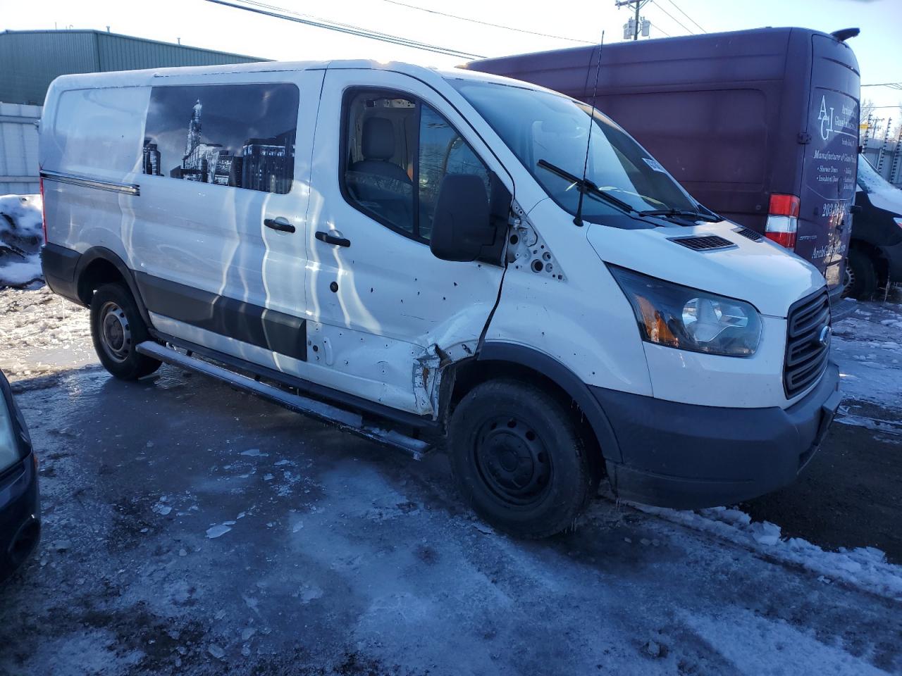 2015 Ford Transit VIN 1FTNR1YM6FKB05809 Copart auction photo, side damage thumbnail 4