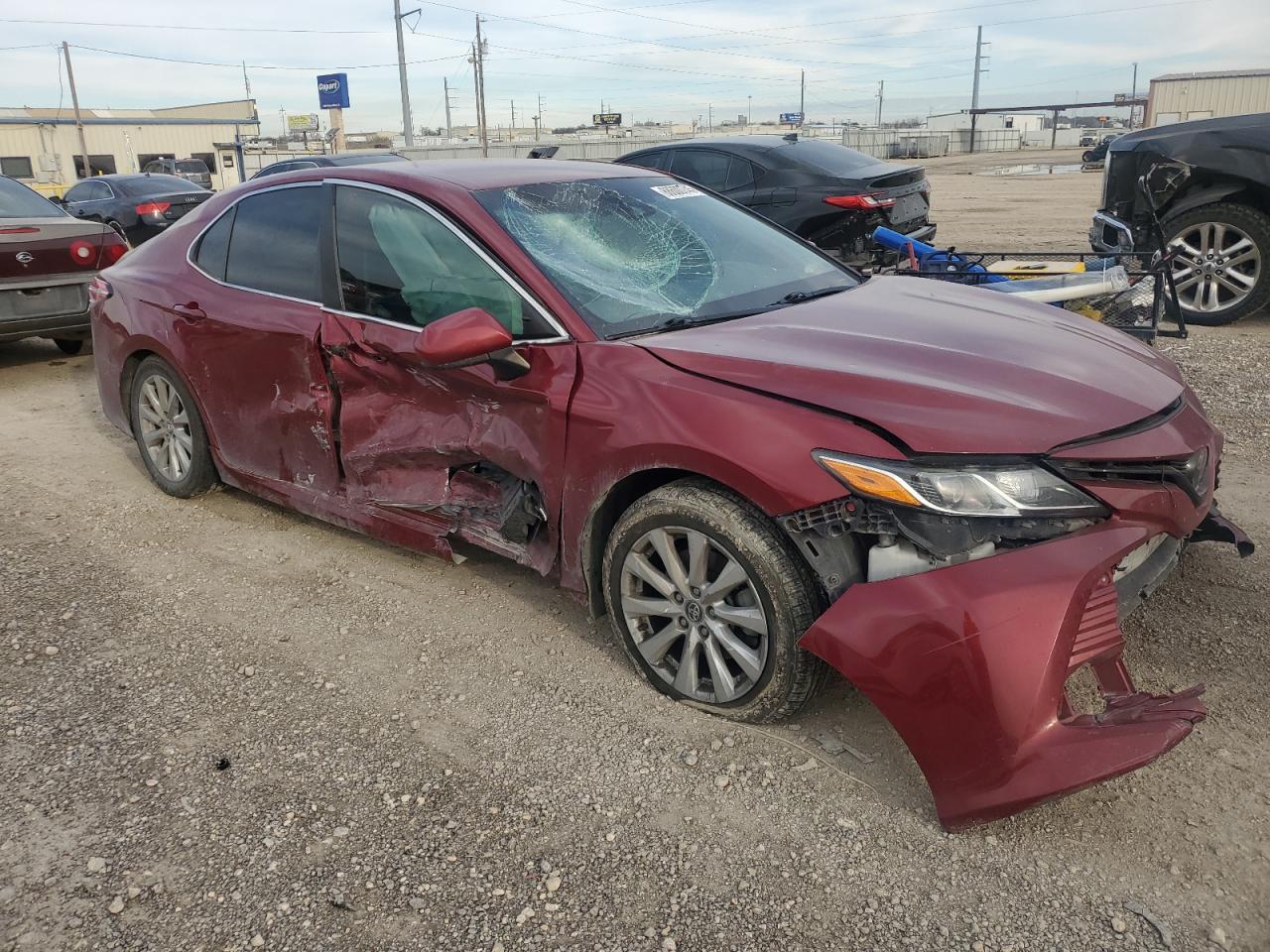 2020 Toyota Camry VIN 4T1C11AK2LU338427 Copart auction photo, all over damage thumbnail 4