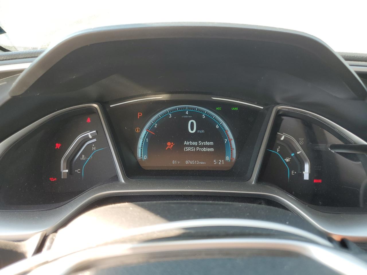 2017 Honda Civic VIN 19XFC1F93HE006097 Copart auction photo, front end / undercarriage damage thumbnail 9
