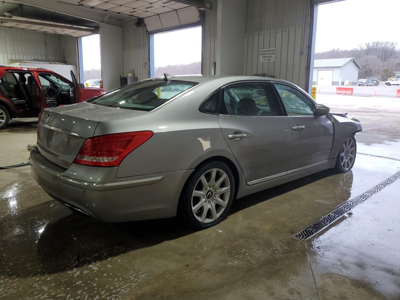 2012 Hyundai Equus VIN KMHGH4JH5CU051666 Copart auction photo, front end / side damage thumbnail 3