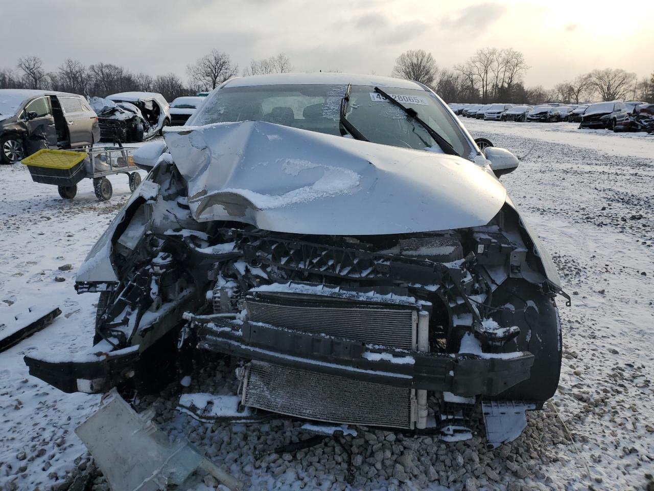 2013 KIA Rio VIN KNADM4A39D6155331 Copart auction photo, front end damage thumbnail 5