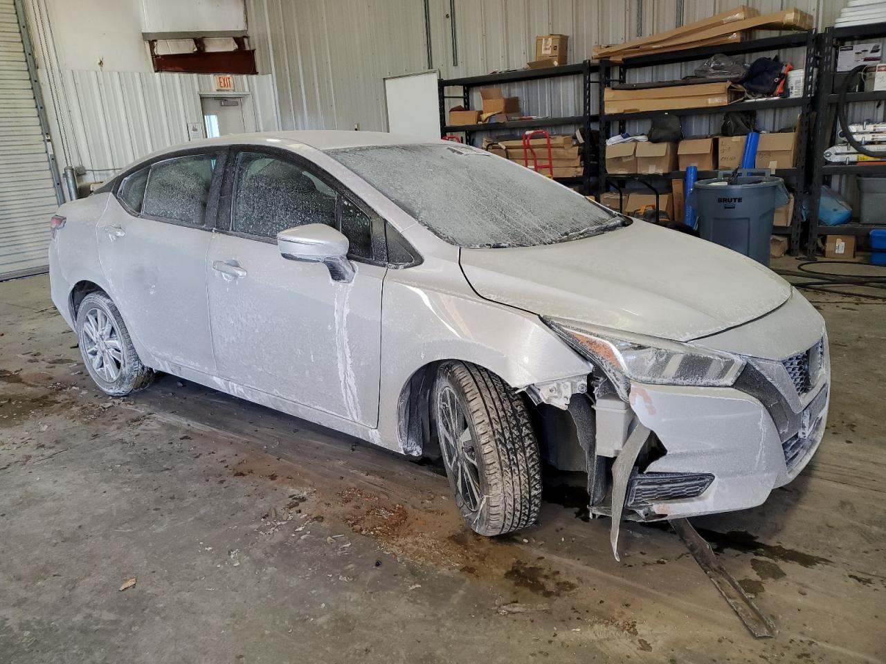 2021 Nissan Versa VIN 3N1CN8EV6ML869246 Copart auction photo, front end / side damage thumbnail 4