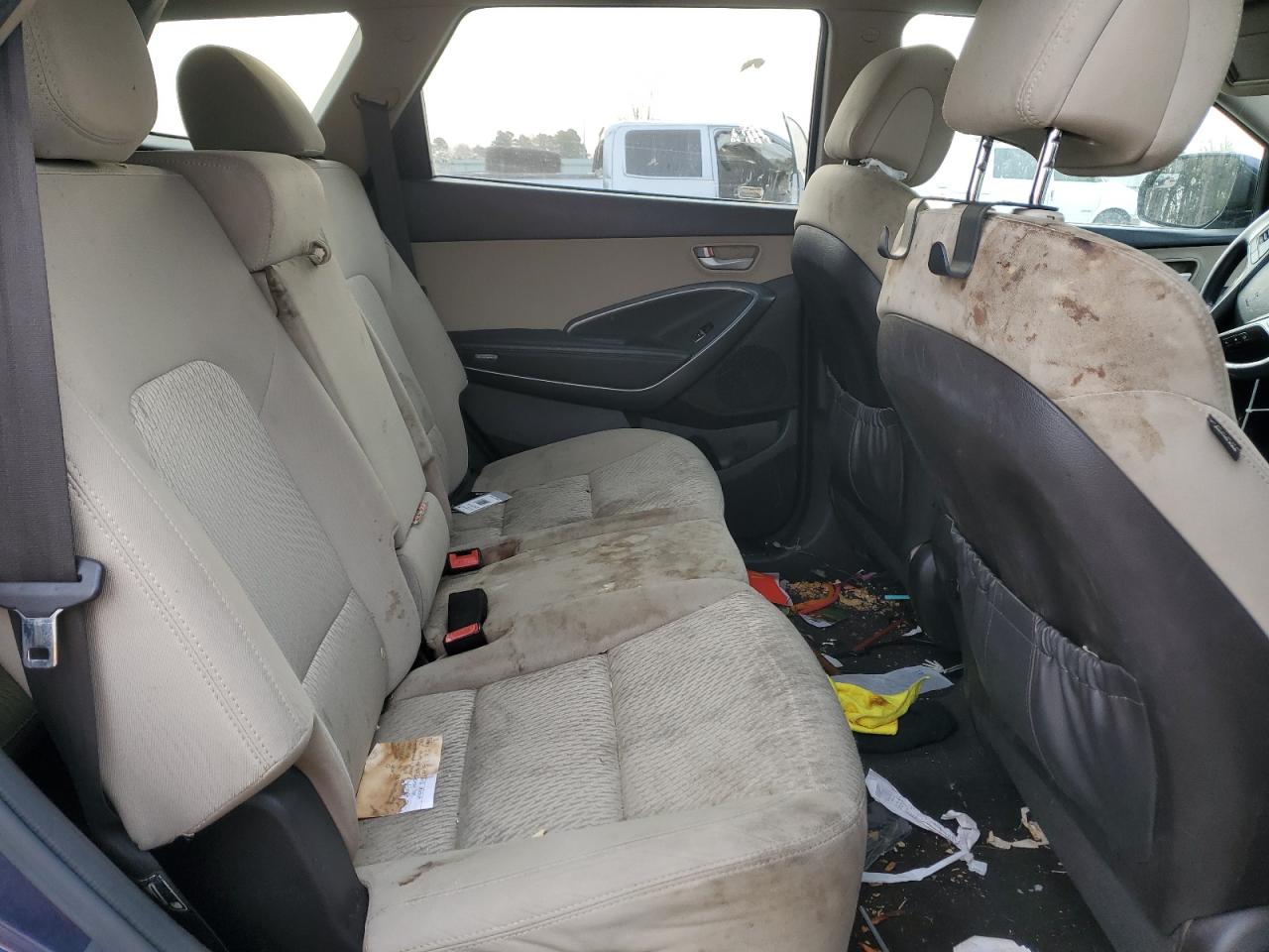 2017 Hyundai Santa Fe VIN KM8SM4HF1HU207834 Copart auction photo, side / front end damage thumbnail 11